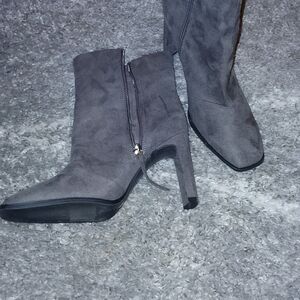 Worthington Charcoal Heeled Boots